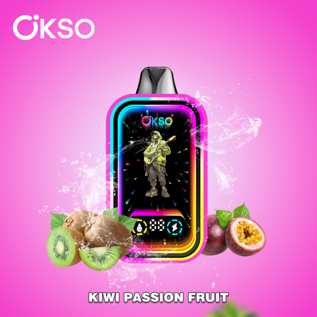 OKSO Magic Mirror 50000 Puffs Long-Lasting Vaping vape Kiwi Passion Fruit.2% nicotine
