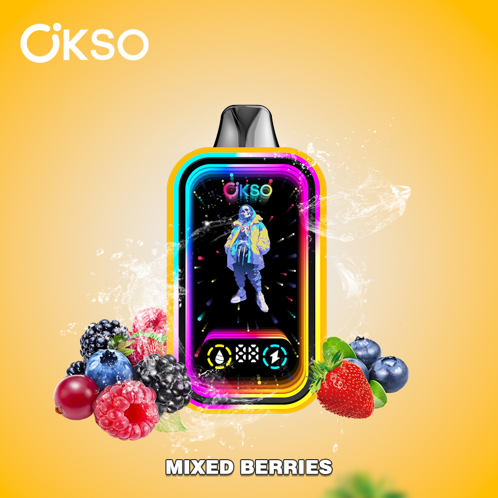 OKSO Magic Mirror 50000 Puffs Long-Lasting Vaping vape Mixed Berries.2% nicotine