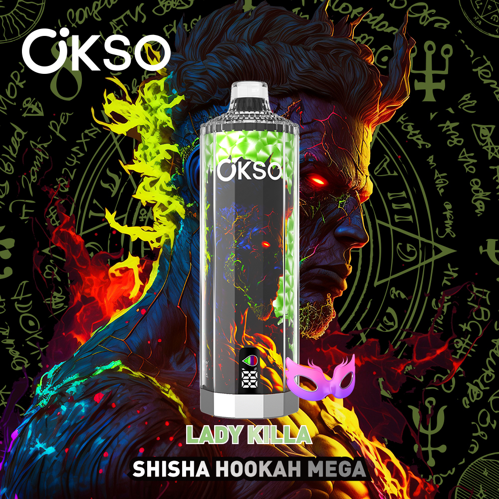  OKsO Shisha Hookahmega 50k Disposable Vape Lady Killa·2% nicotine