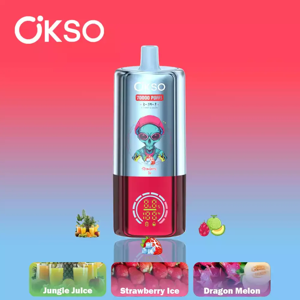 OKSO 3-in-1 70000 70K Puffs  Disposable Vapes
