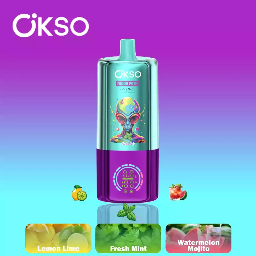 OKSO 3-in-1 70000 70K Puffs  Disposable Vapes