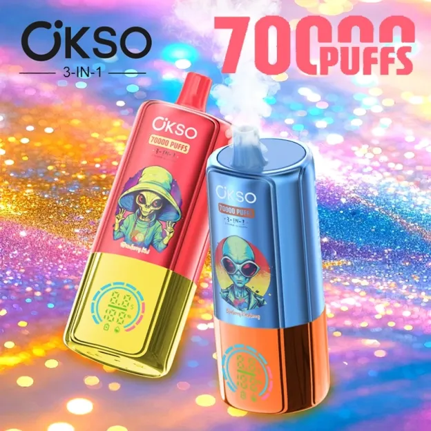 OKSO 3-in-1 70000 70K Puffs  Disposable Vapes