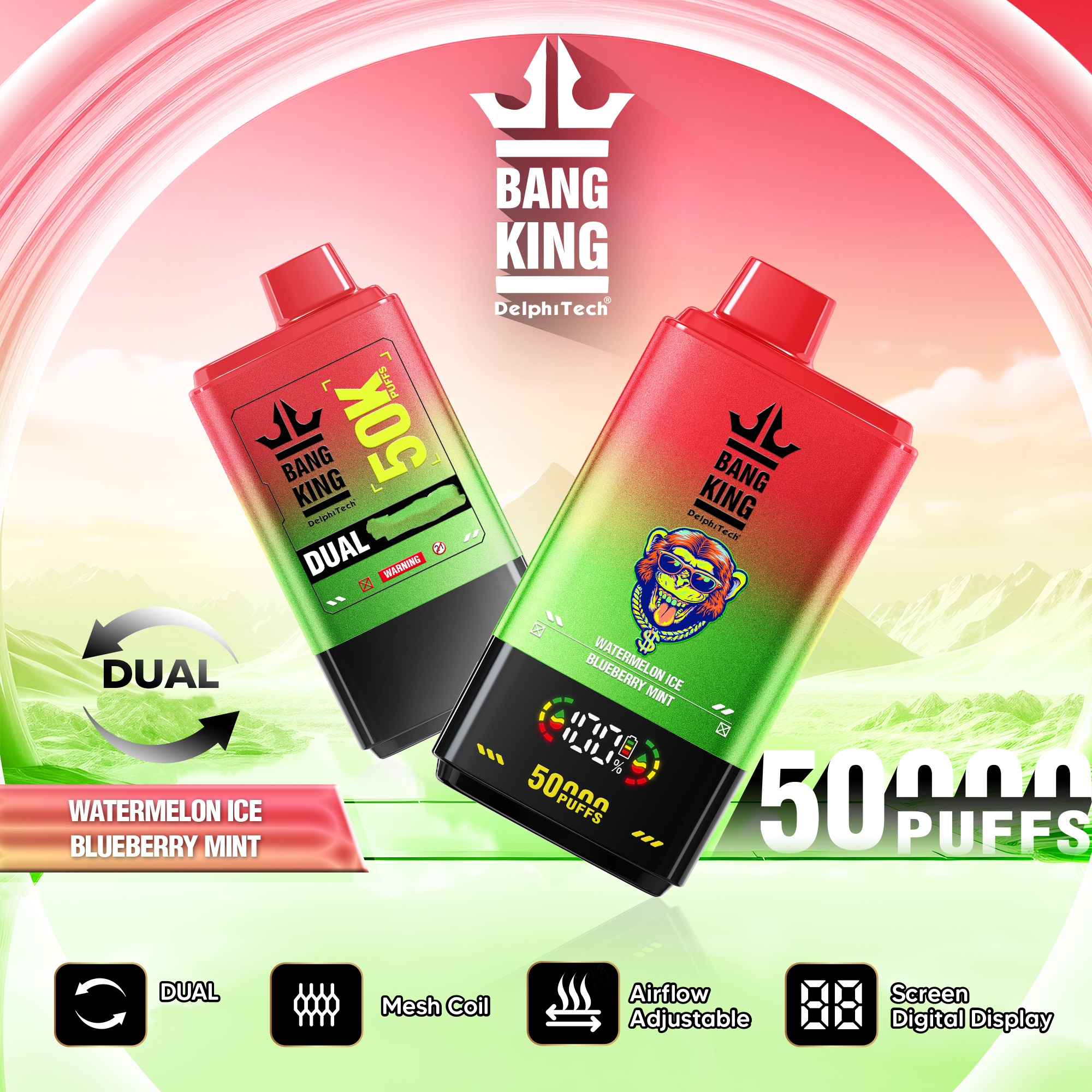 Bang King 50000 Puffs of Dual Aroma Disposable Vape