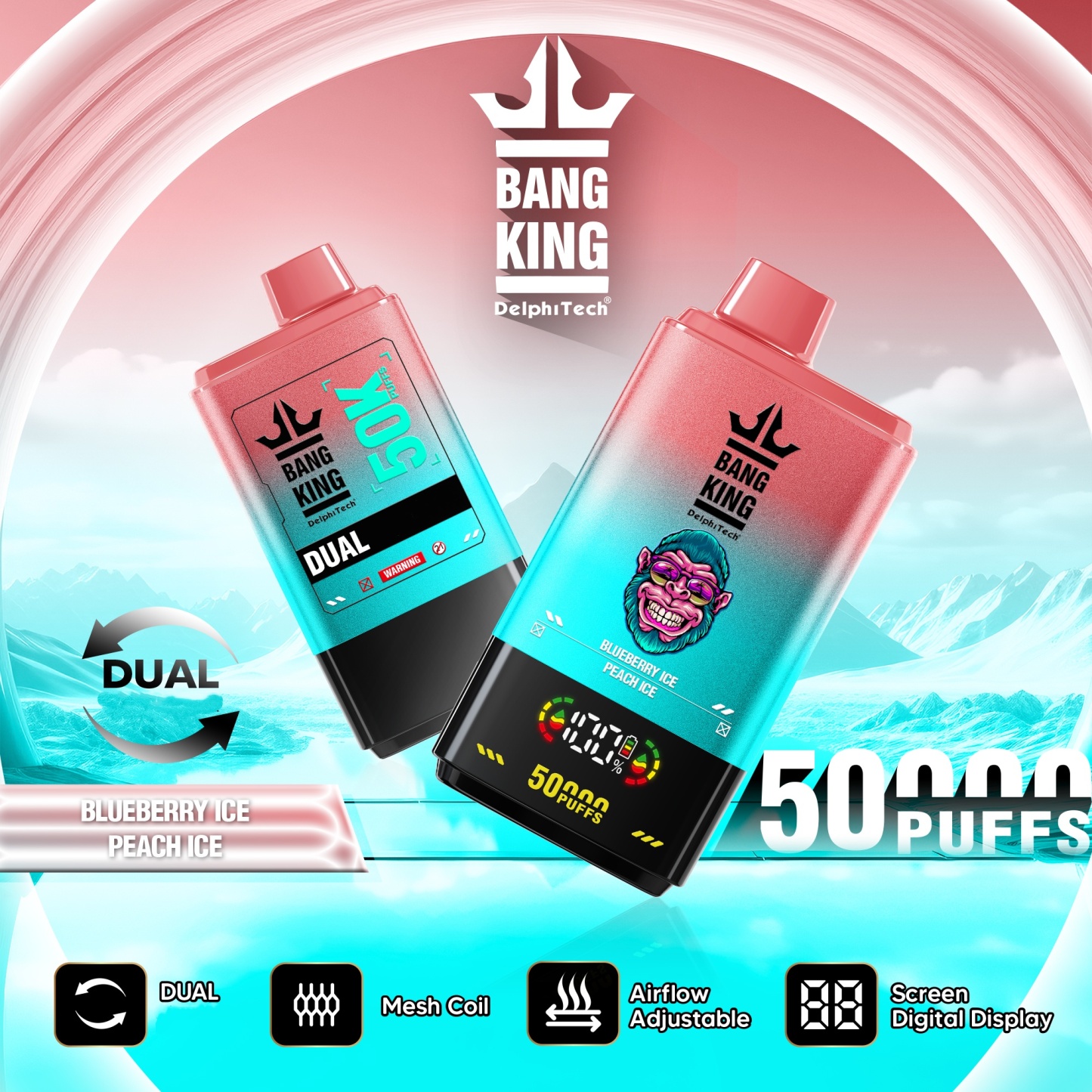 Bang King 50000 Puffs of Dual Aroma Disposable Vape