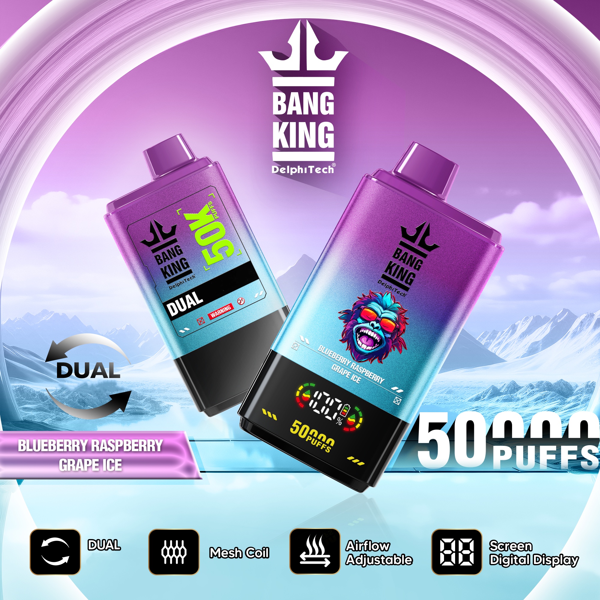 Bang King 50000 Puffs of Dual Aroma Disposable Vape