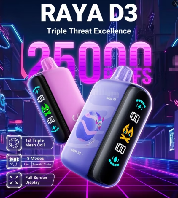 ELF BAR RAYA D3 25000 puffs