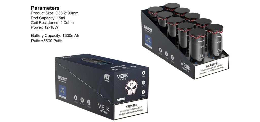 VEIIK MICKO Q 5500 Puffs-kamrytechvape 5