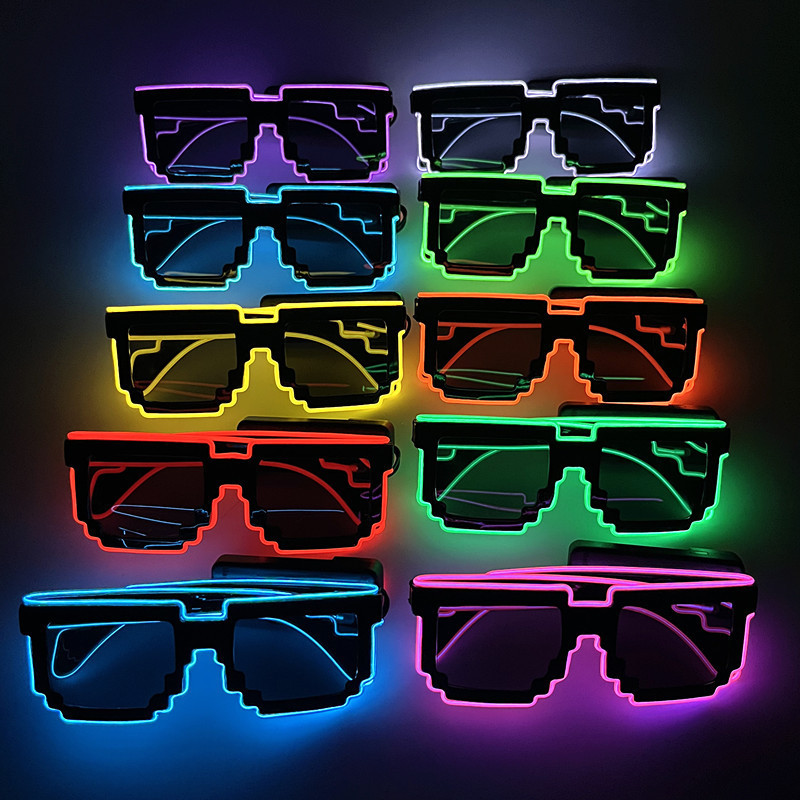 LED Neon Glow Glasses (Wireless) – Perfect for Parties, EDM Festivals, Halloween & Christmas