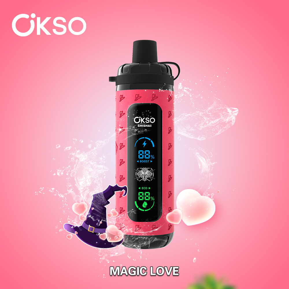 OKso Shisha Max 40k Disposable Vape 40000 Puffs Magic Love-2% Nicotine