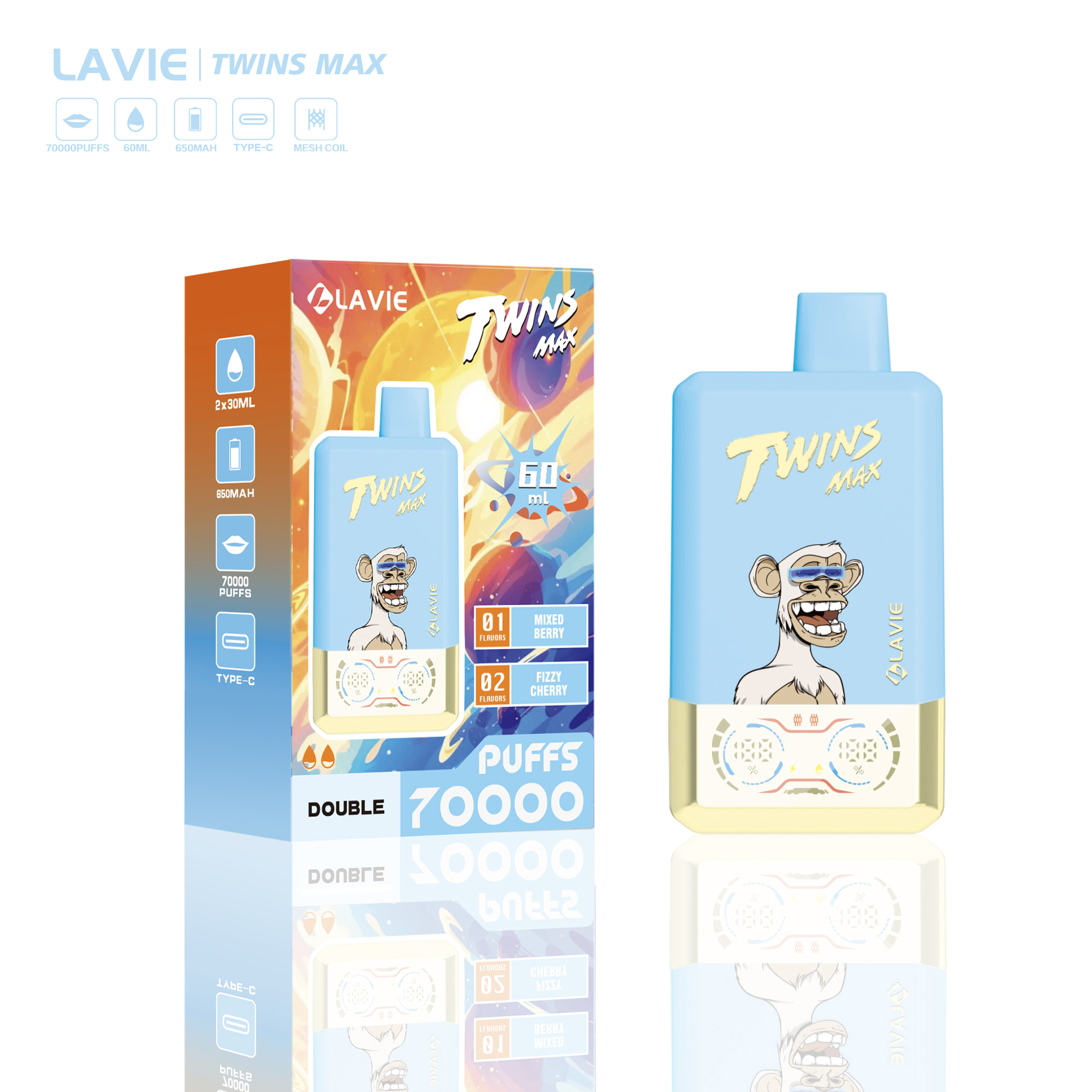 Lavie Twins Max 70000 Puffs Disposable Vape
 kamrytechvape 7