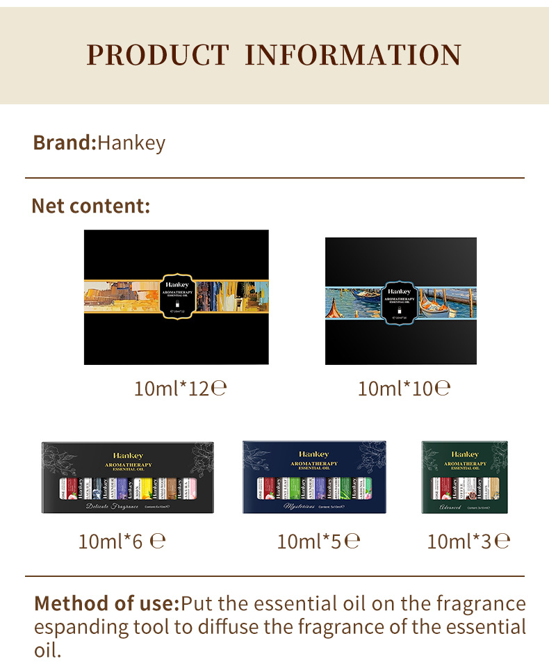 Natural essential oil set