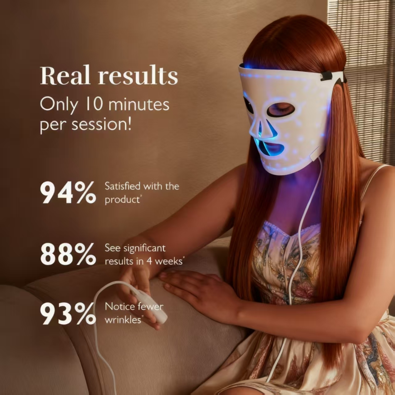 4-Color LED  Light Therapy Beauty Mask