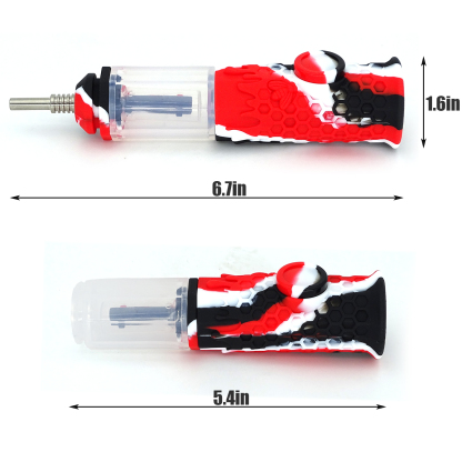 The specially designed silicone honey straw is equipped with a titanium alloy tool.