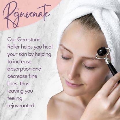 CELESTIAL SILK Black Obsidian Face Roller 