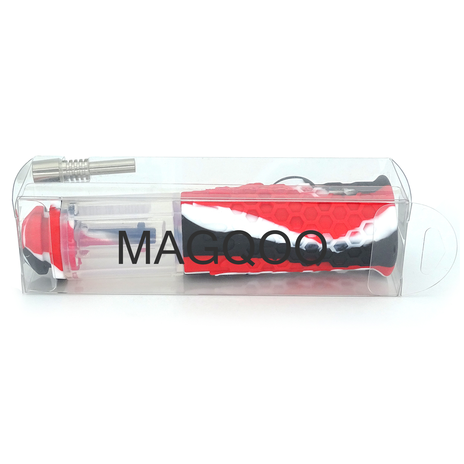 The specially designed silicone honey straw is equipped with a titanium alloy tool.