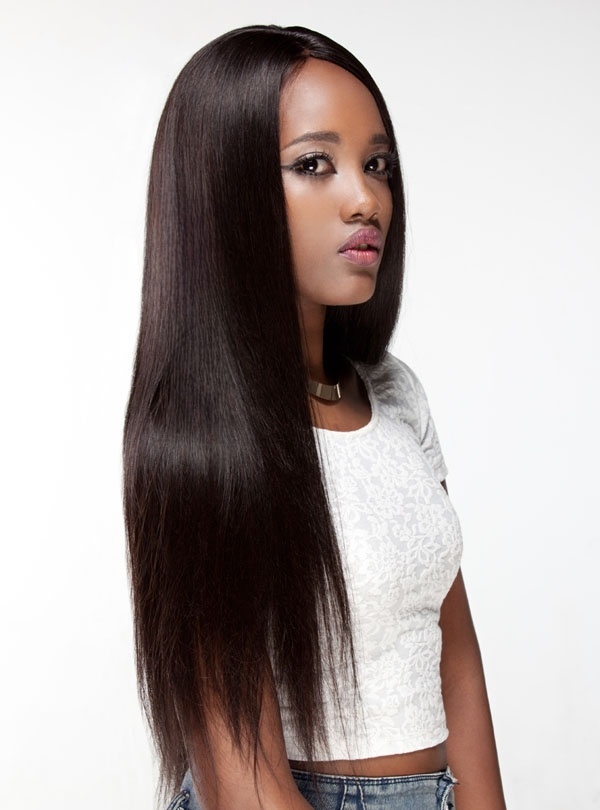Natural Black Straight Lace Front Wig