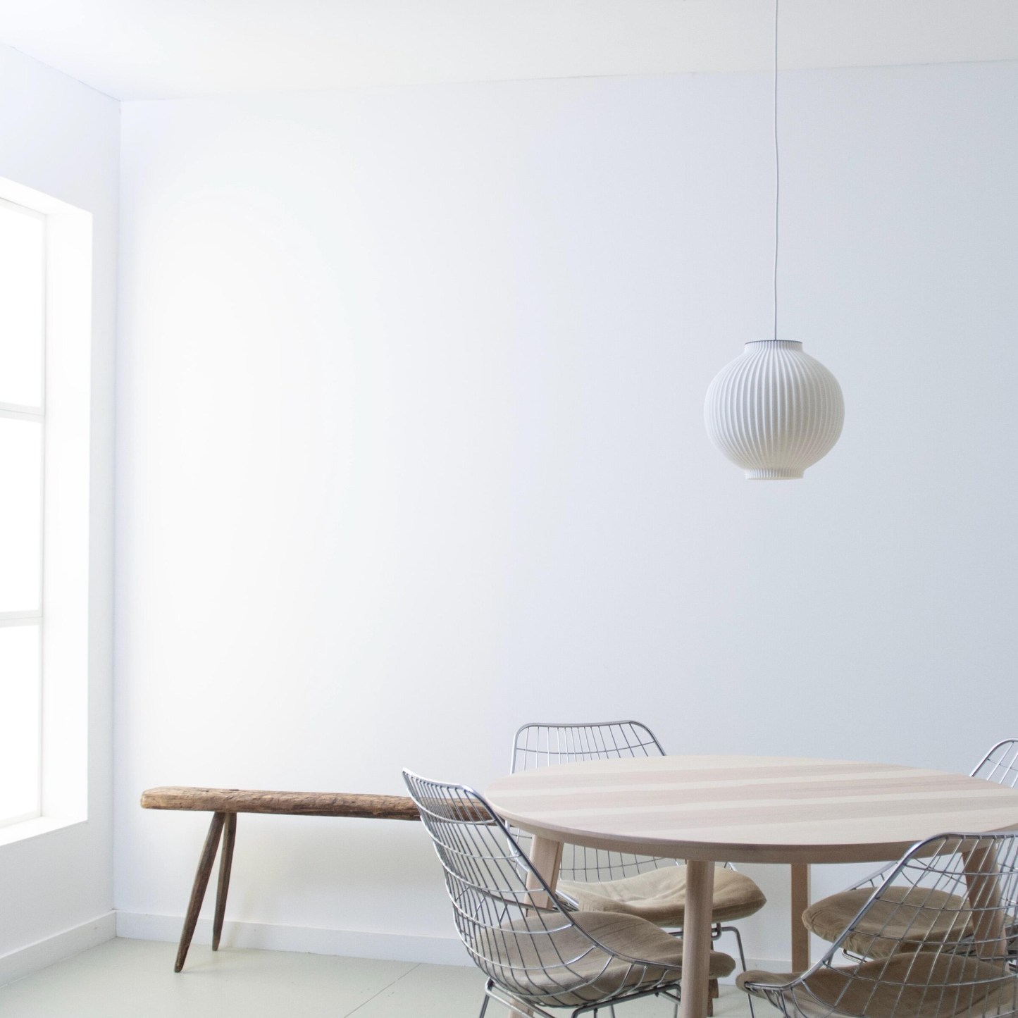 Pendant Light - White Hanging Lamp - Modern Light Fixture - Round Ceiling Lamp -Small Lampshade -Housewarming Gift - lamps- 21 CM / 8,4 INCH