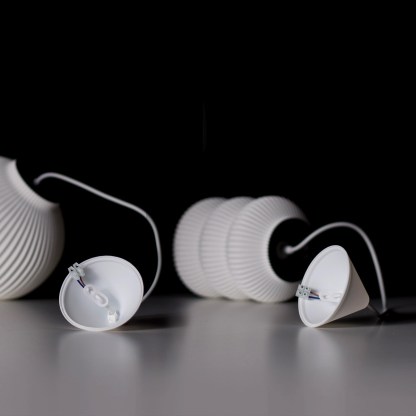 Pendant Light - White Hanging Lamp - Modern Light Fixture - Round Ceiling Lamp -Small Lampshade -Housewarming Gift - lamps- 21 CM / 8,4 INCH