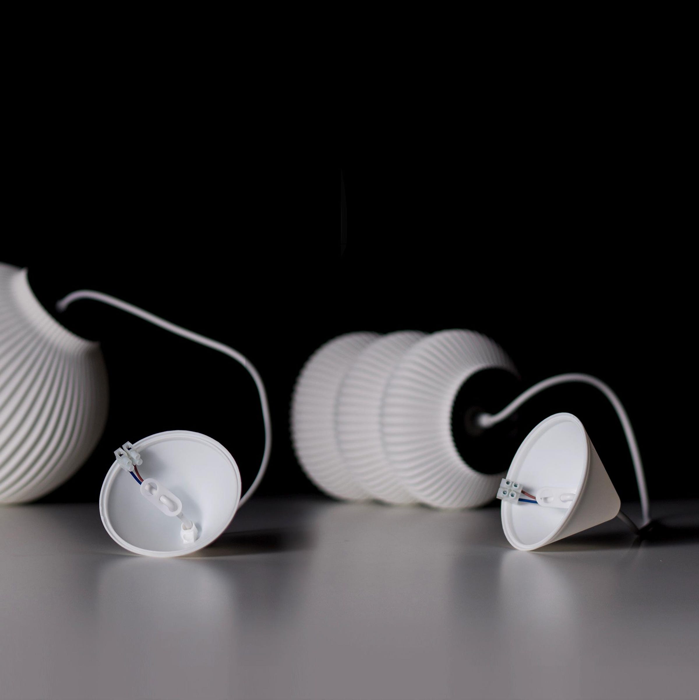 Pendant Light - White Hanging Lamp - Modern Light Fixture- Ceiling Lamp- Lampshade E26/E27 Base- Housewarming Gift- 23 x 33 CM / 32 x 46 CM