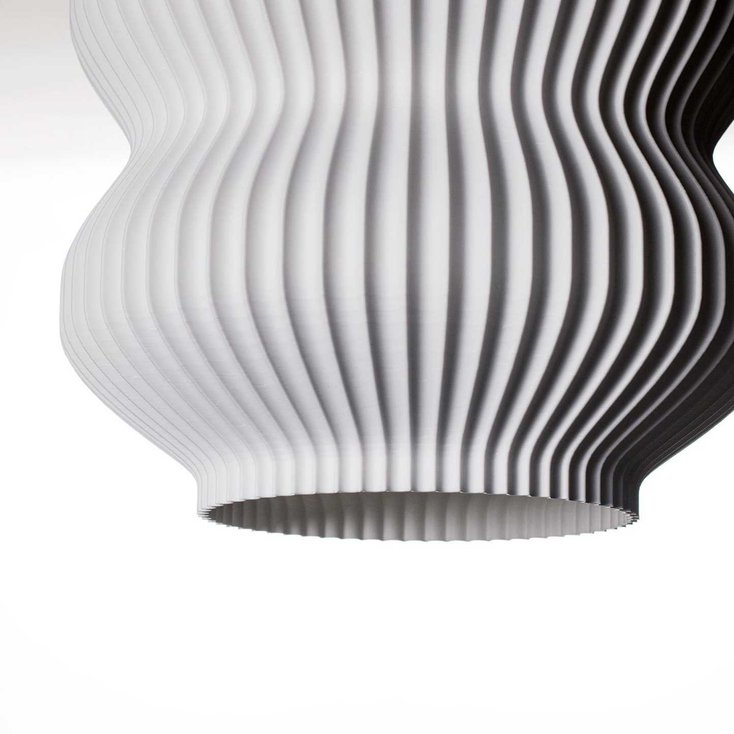 Pendant Light - White Hanging Lamp - Modern Light Fixture- Ceiling Lamp- Lampshade E26/E27 Base- Housewarming Gift- 23 x 33 CM / 32 x 46 CM