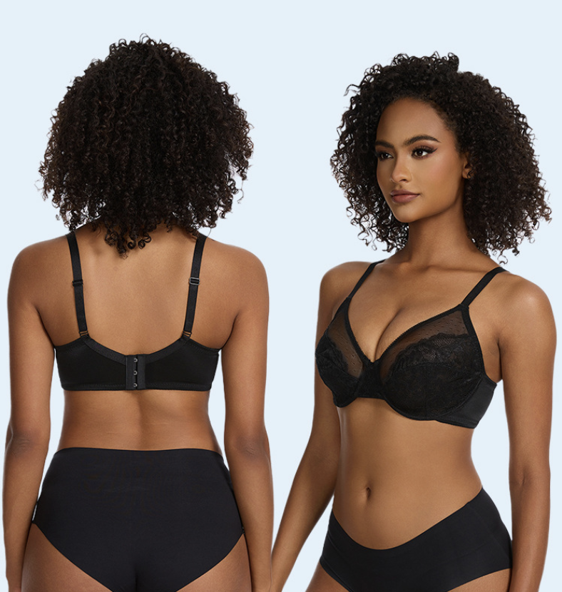 Full-Coverage Laced Minimizer Bra