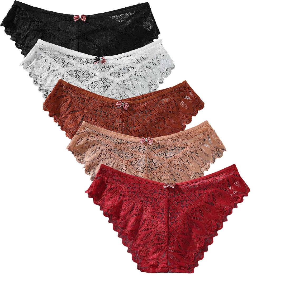 Comfortable lace bow 🎀 Plus size briefs（BUY 3 GET 2 FREE）