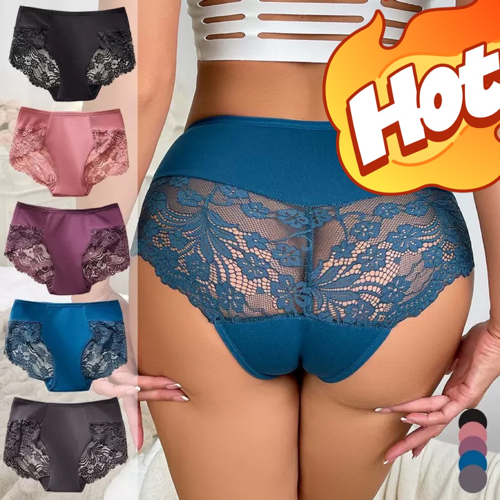 Cotton-Lined Lace Briefs for Women