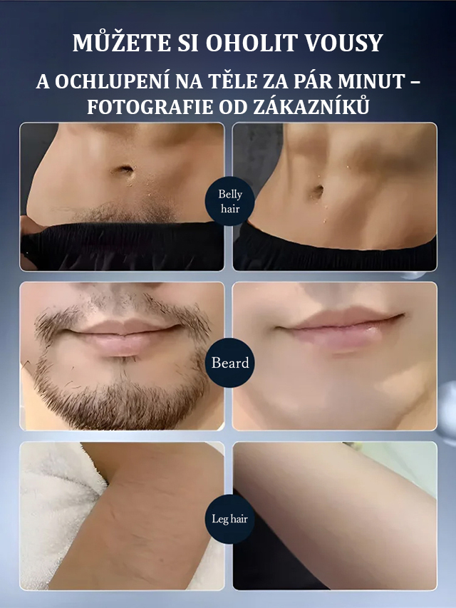 Kompaktní elektrický holící strojek pro muže
