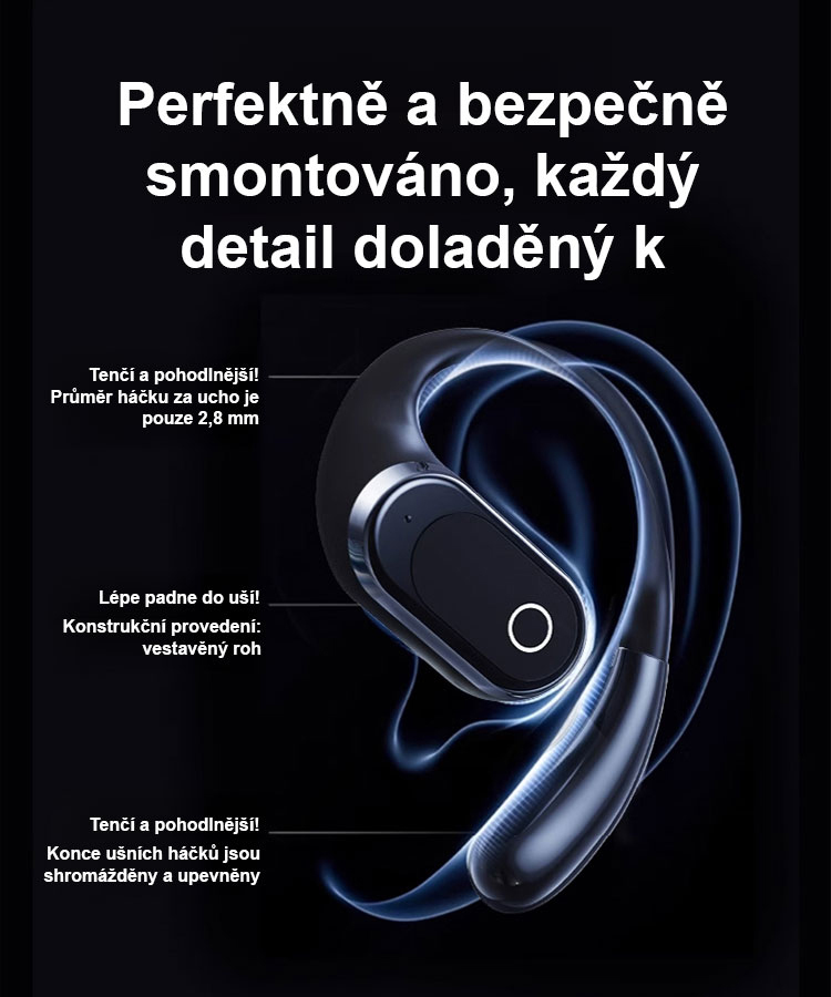 【Přeložit do 144 jazyků】 Vysokorychlostní Bluetooth inteligentní překladová náhlavní souprava