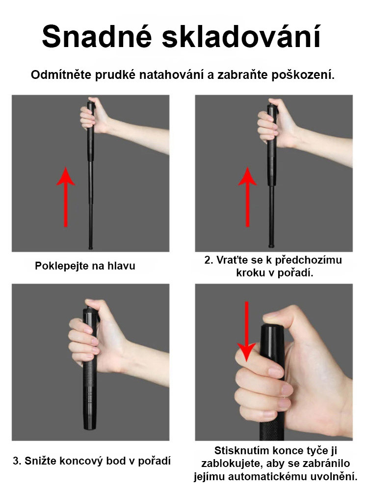 Teleskopické nářadí pro sportovní trénink