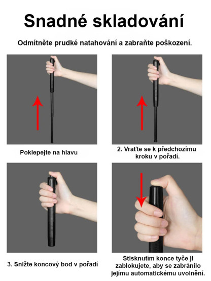 Teleskopické nářadí pro sportovní trénink