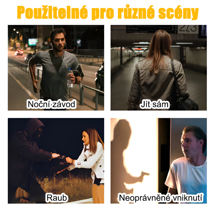 Elektrický šokový přívěsek na klíče
