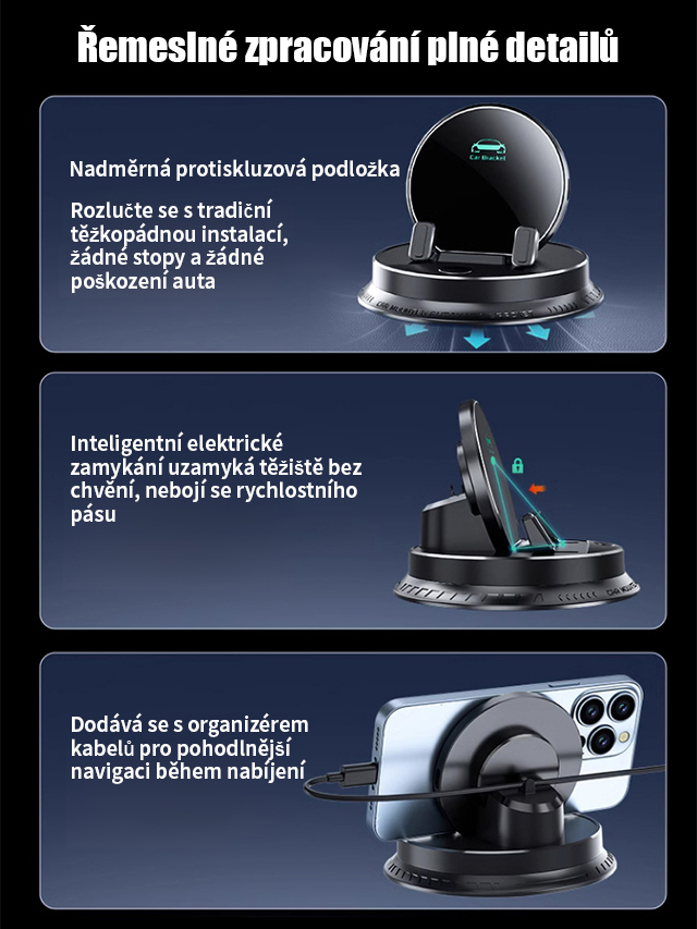 【Inteligentní AI snímač】 Multifunkční držák na mobil