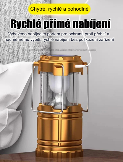 Vodotěsná multifunkční solární lampa