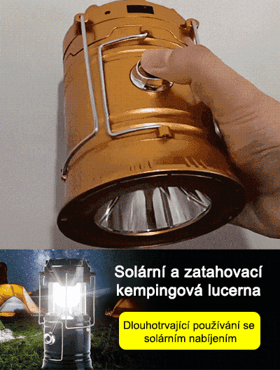 Vodotěsná multifunkční solární lampa