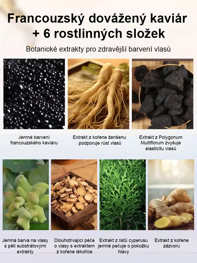 Šampónování + barvení + prevence vypadávání vlasů