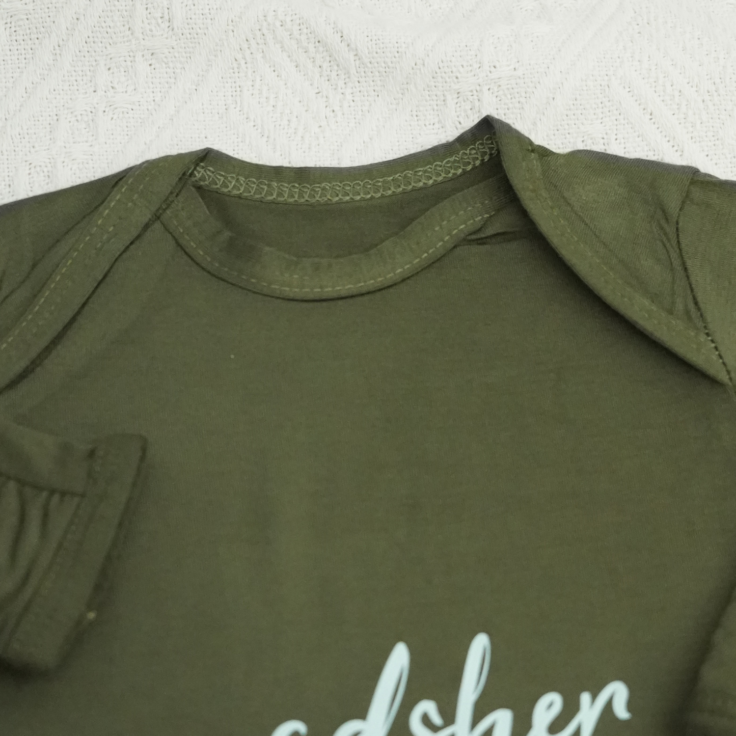 2pcs Personalized  Printed Baby Knot Gowns