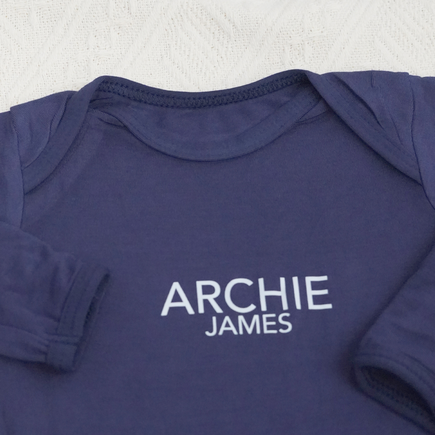 2pcs Personalized  Printed Baby Knot Gowns