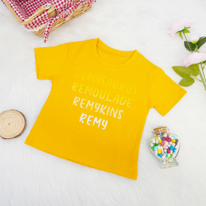 Custom Kids' T-Shirt, Toddler Top, Personalized Name