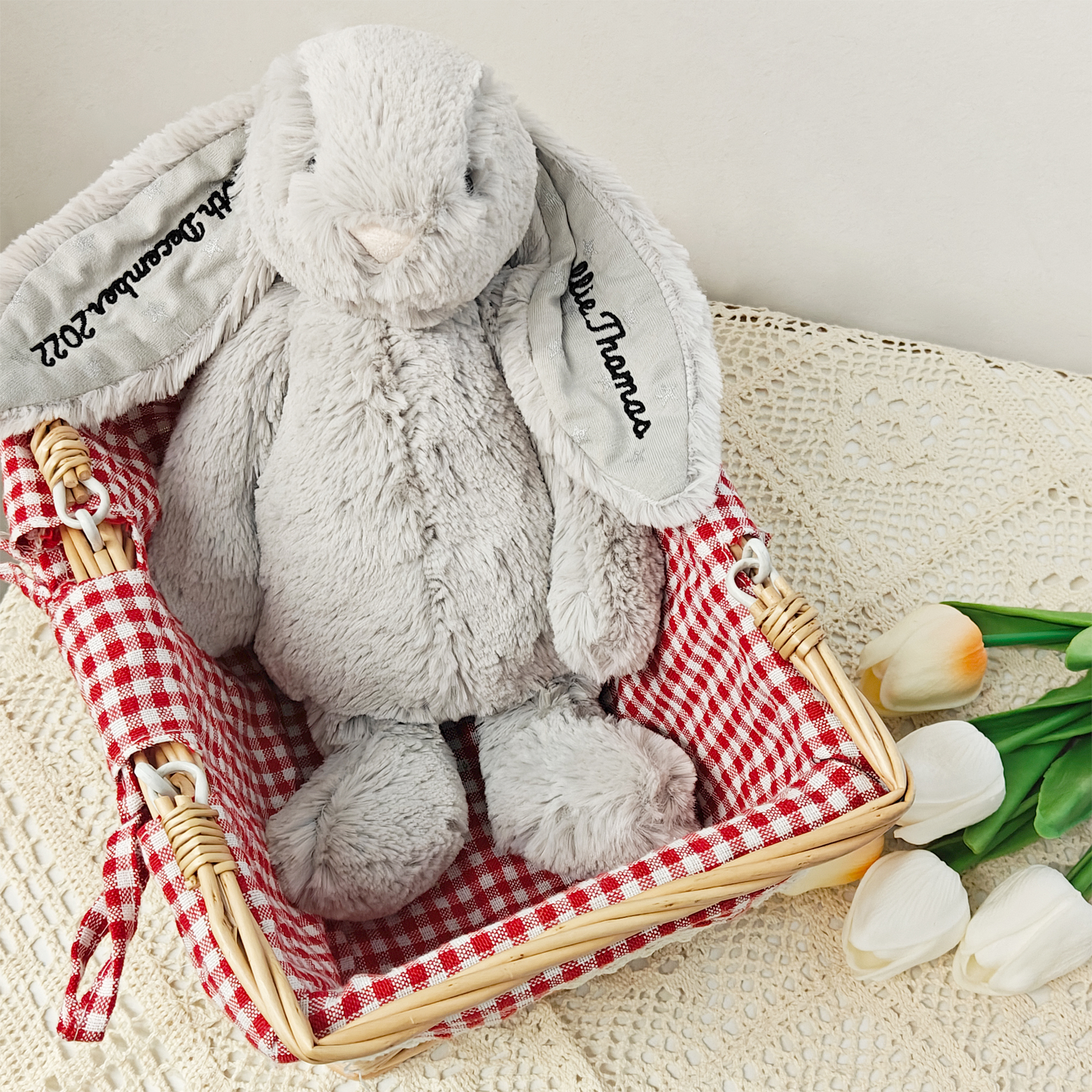 Personalized Baby Stuffed Bunny