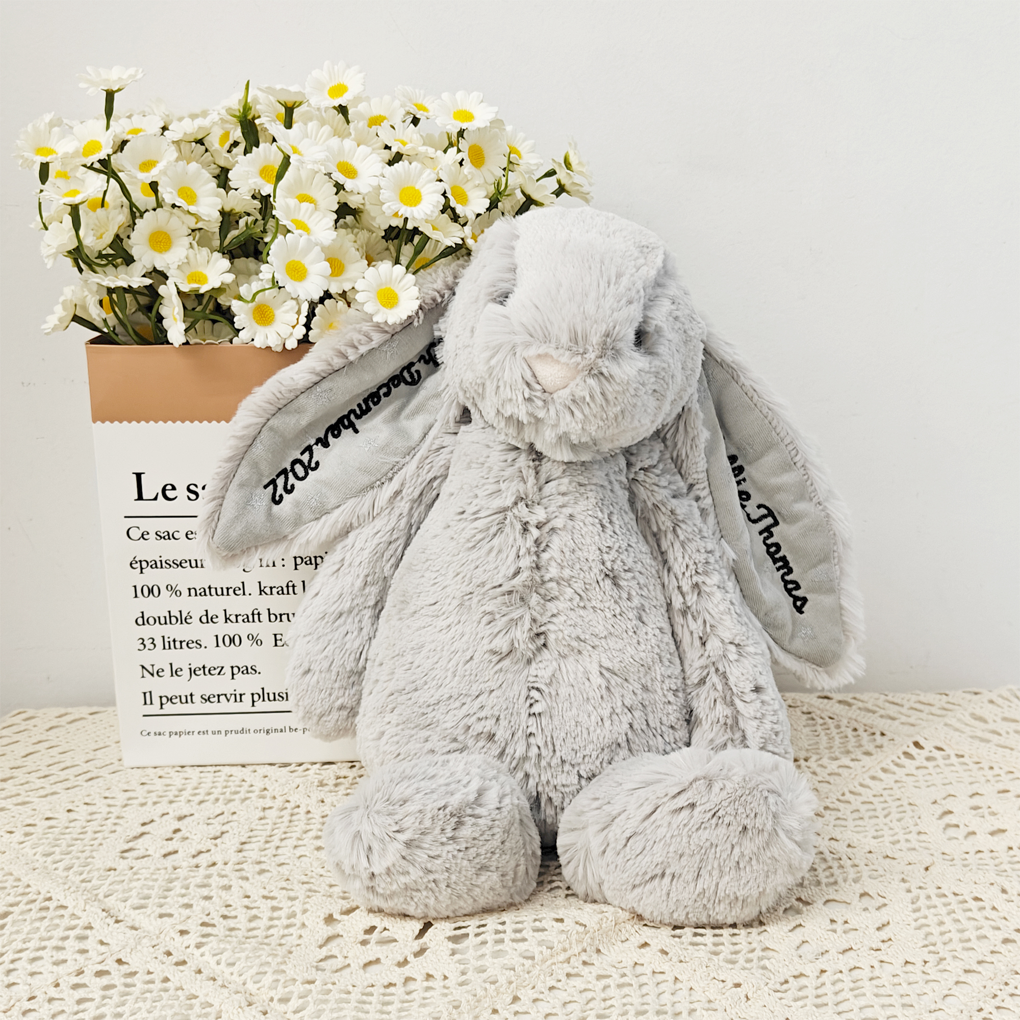 Personalized Baby Stuffed Bunny