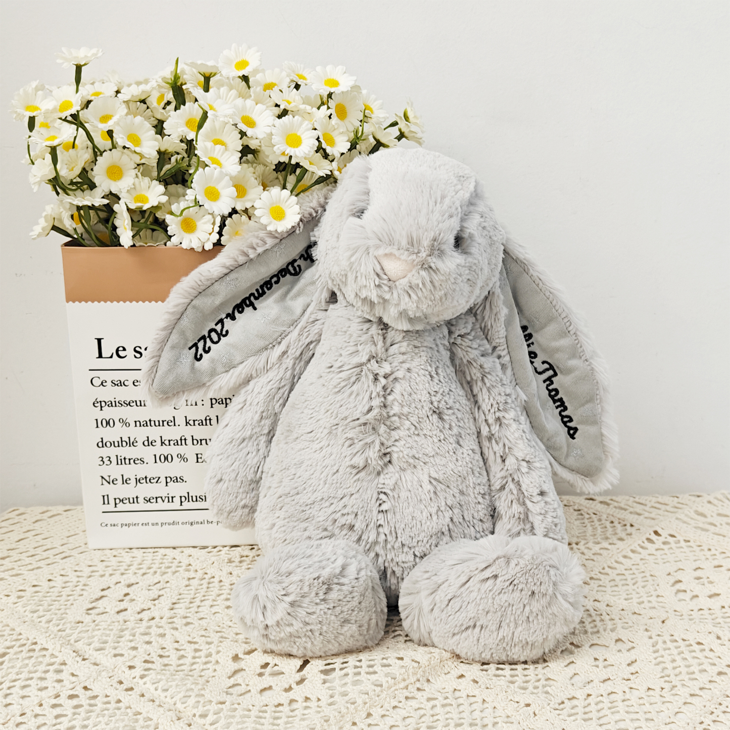 Personalized Baby Stuffed Bunny