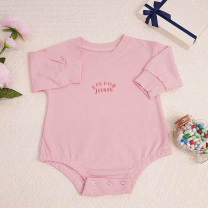 Personalized Long Sleeve Newborn & Baby Bodysuits