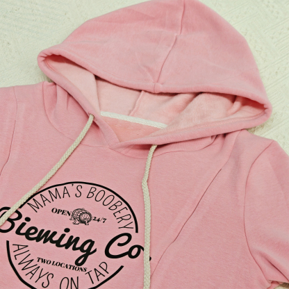 Personalized Maternity Hoodie, Breastfeeding Compatible Maternity Wear
