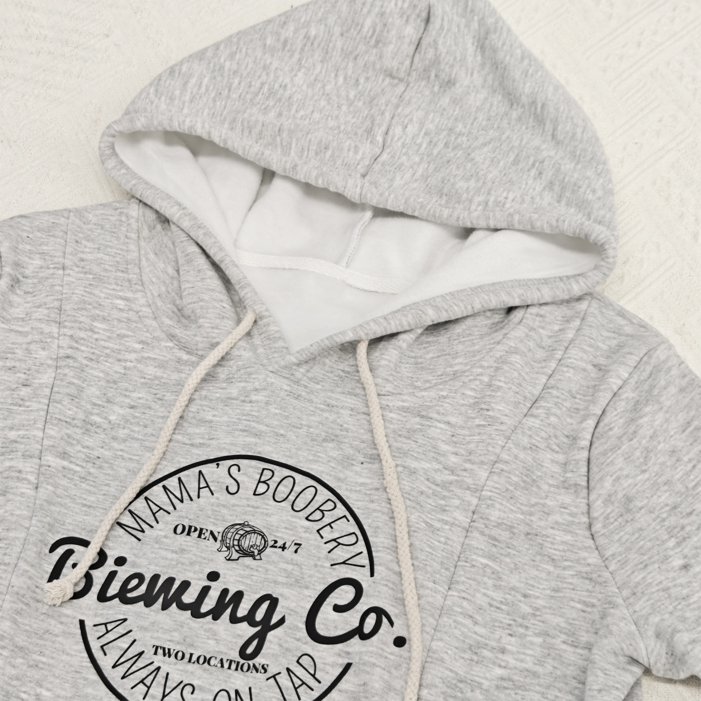 Personalized Maternity Hoodie, Breastfeeding Compatible Maternity Wear