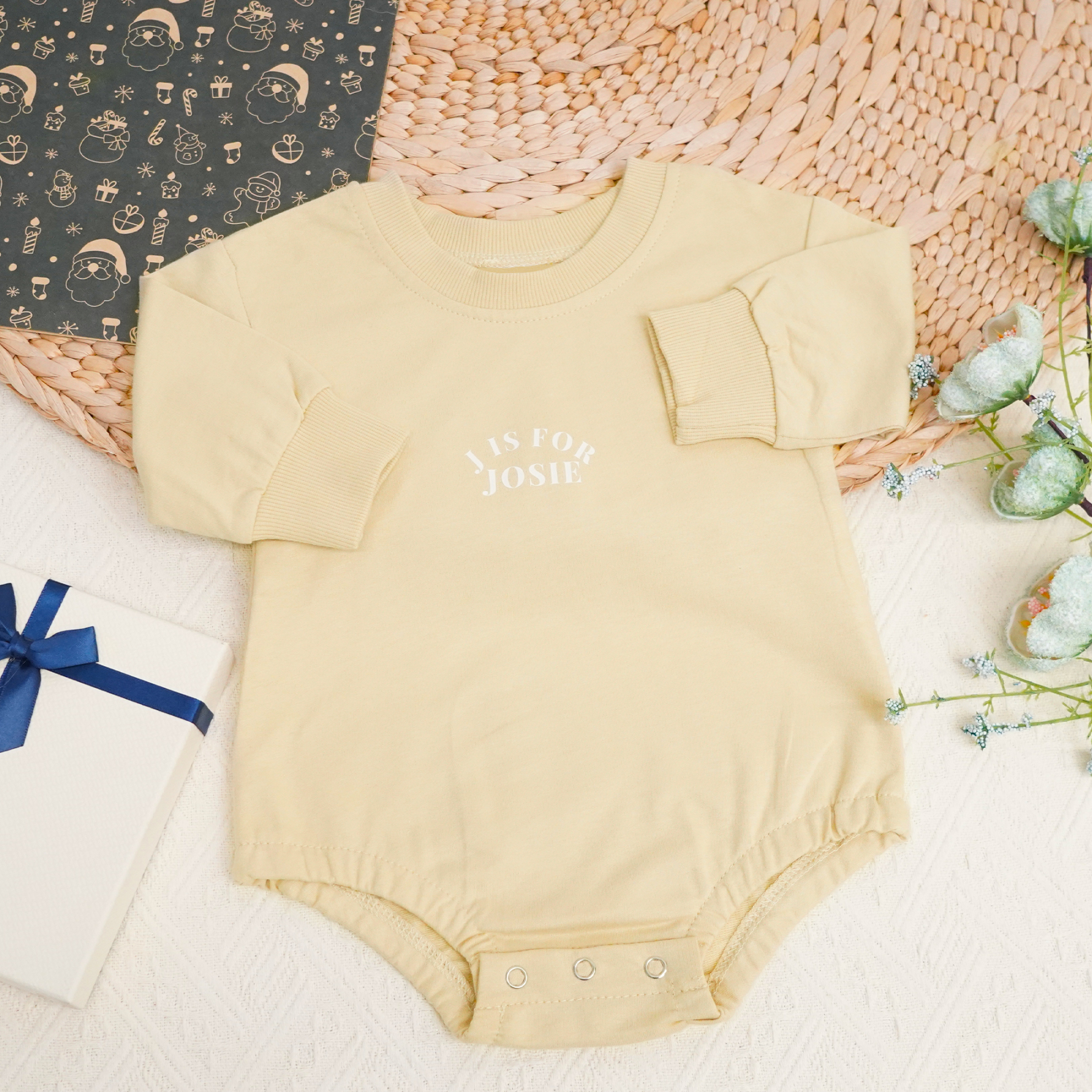 Personalized Long Sleeve Newborn & Baby Bodysuits