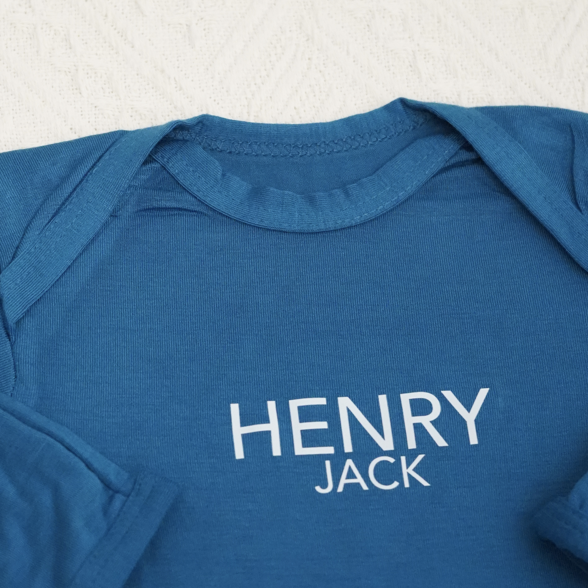 2pcs Personalized  Printed Baby Knot Gowns