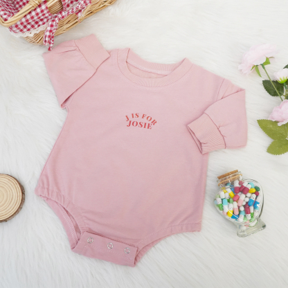 Personalized Long Sleeve Newborn & Baby Bodysuits