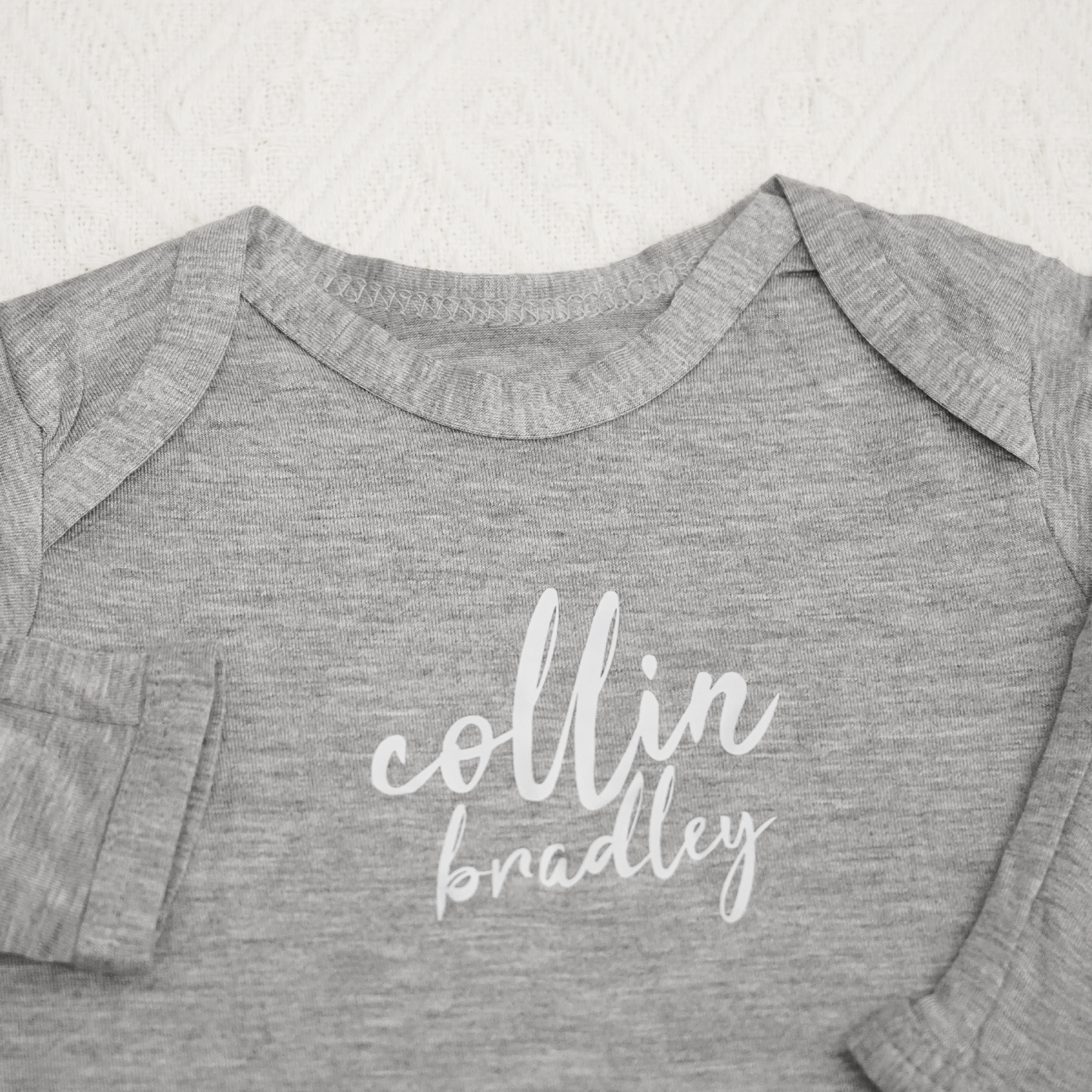 2pcs Personalized  Printed Baby Knot Gowns