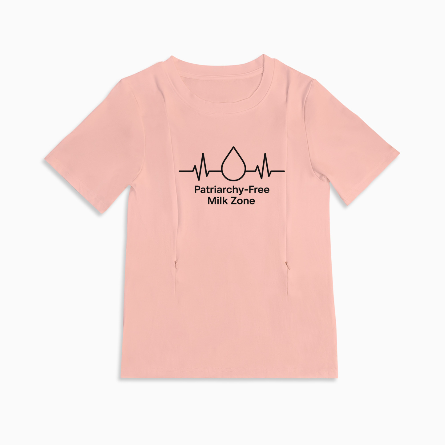 Side Zipper Breastfeeding Top | Patriarchy-Free Milk Zone | For New Moms